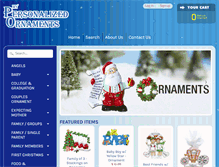 Tablet Screenshot of mypersonalizedornaments.com